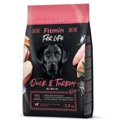 FITMIN FOR LIFE DUCK & TURKEY 2,5KG